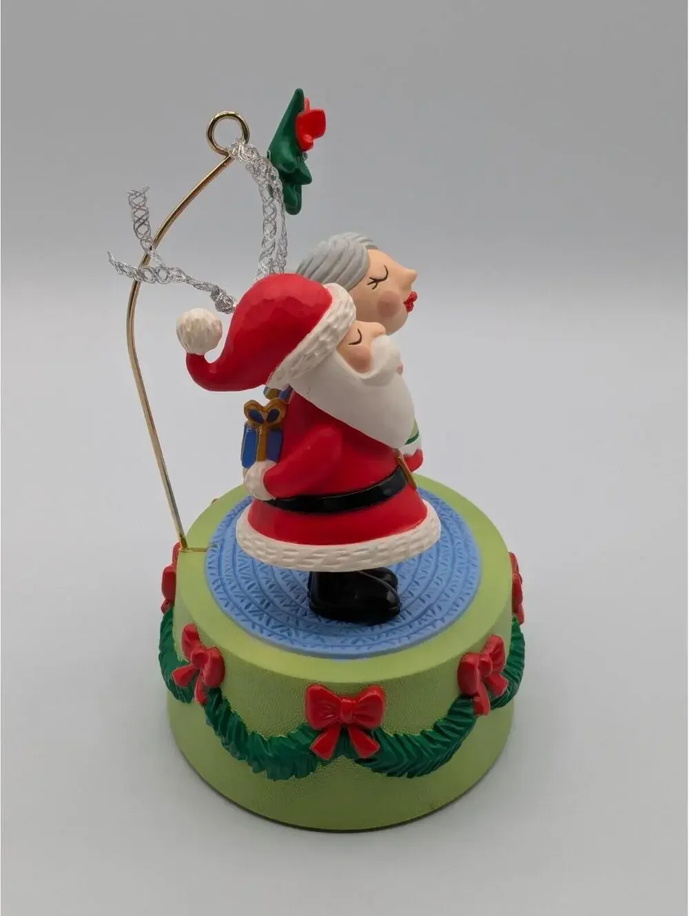 Hallmark Keepsake Kissing Clauses 2018 Sound & Motion Magic Christmas Ornament